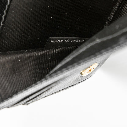 Prada Saffiano Metal Continental Flap Wallet Nero Black 8 of 8