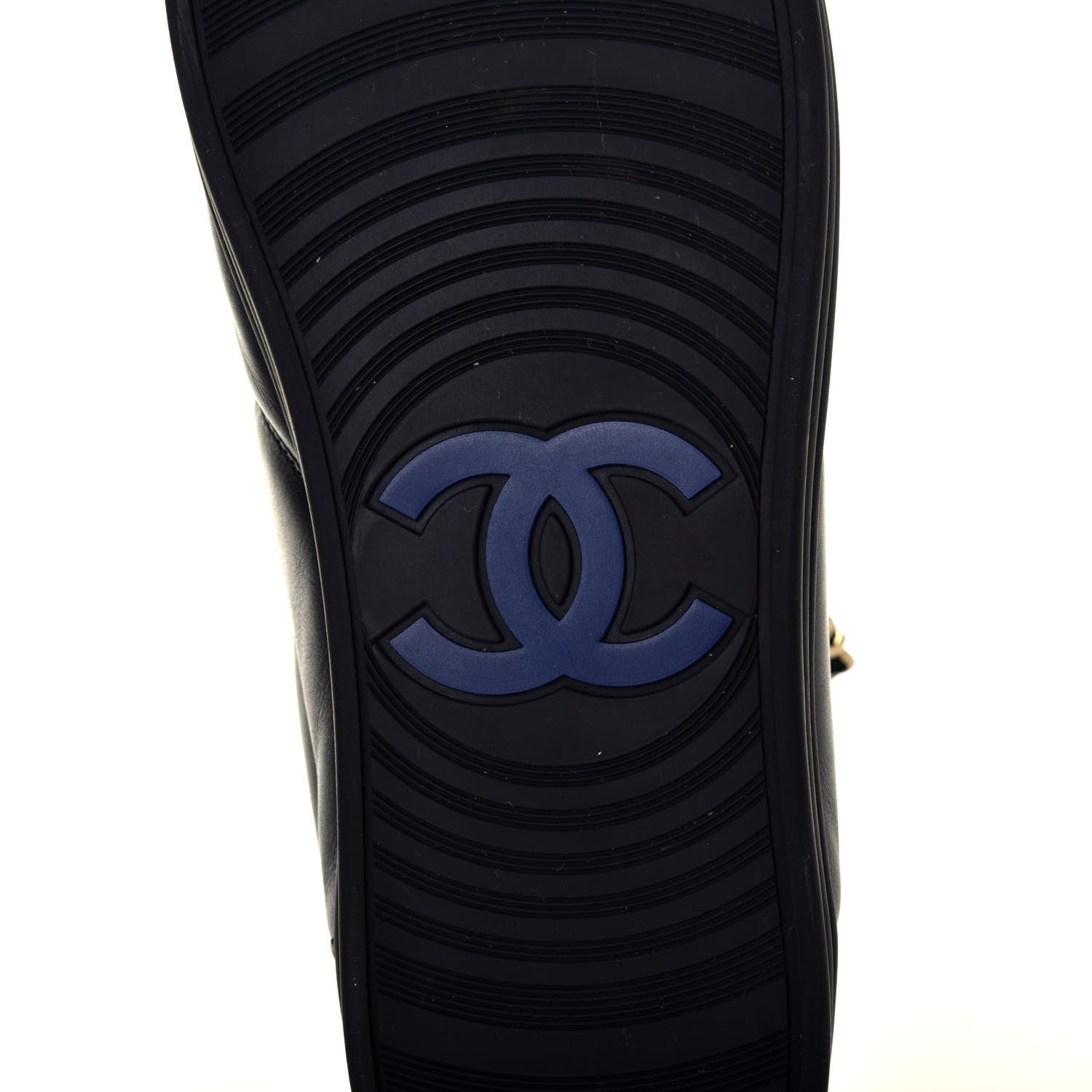 Chanel Calfskin Mens Zipped Sneakers 41 Black 6 of 8
