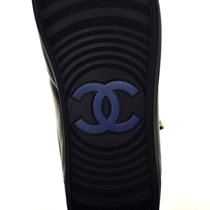 Chanel Calfskin Mens Zipped Sneakers 41 Black 6 of 8