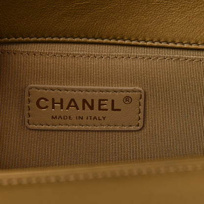 Chanel Metallic Patent Calfskin Quilted Medium Boy Flap Gold 6 of 9