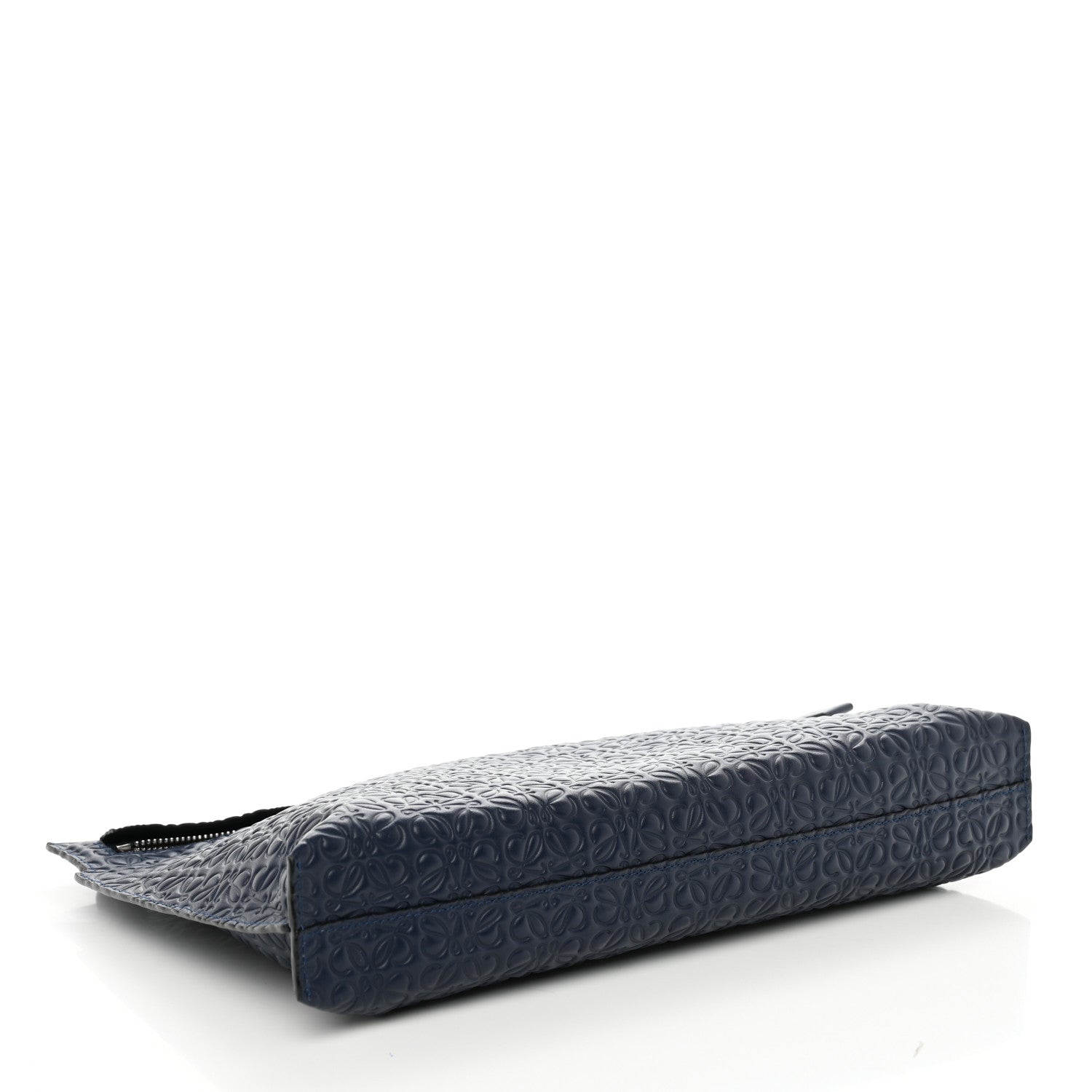 Loewe Calfskin Embossed Repeat T Pouch Navy 4 of 7