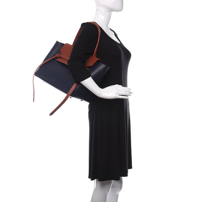 Celine Smooth Calfskin Large Bi-Color Belt Bag Midnight 2 of 16