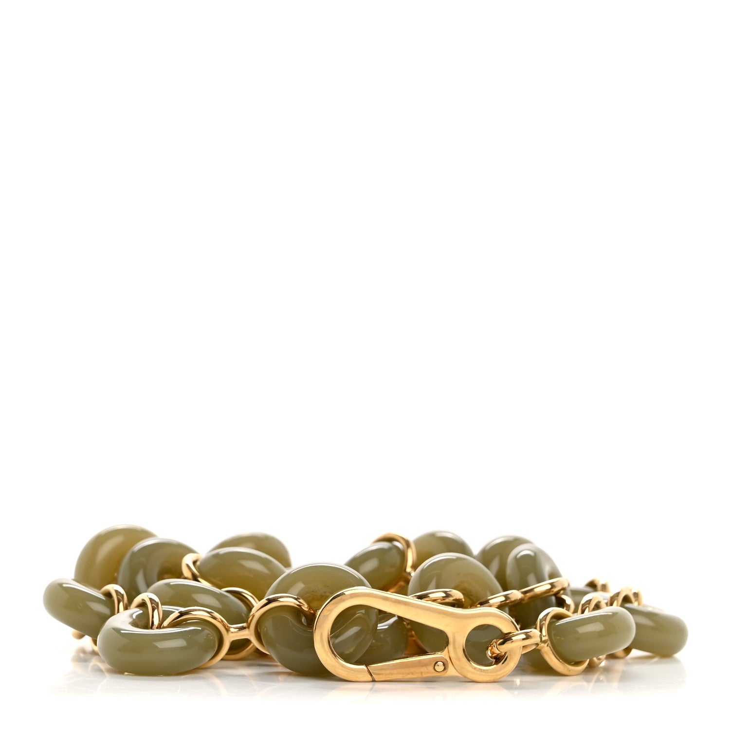 Loewe Brass Donut Chain Shoulder Strap  Gray 1 of 5