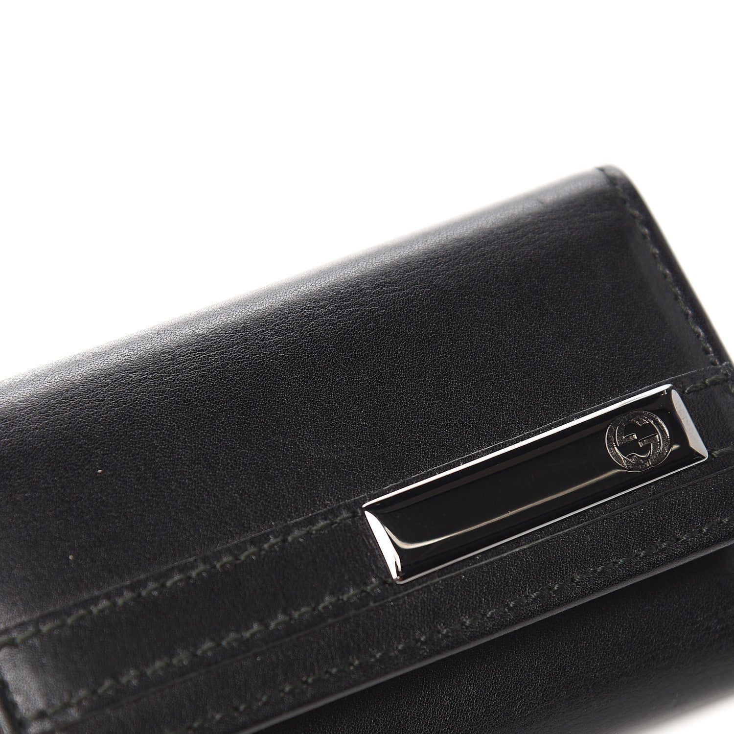 Gucci Calfskin 6 Key Holder Case Black 6 of 7
