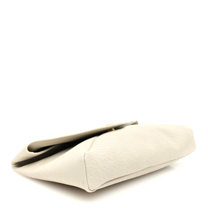 Saint Laurent Grained Lambskin Large Cassandre Envelope Pouch Blanc Vintage 4 of 9