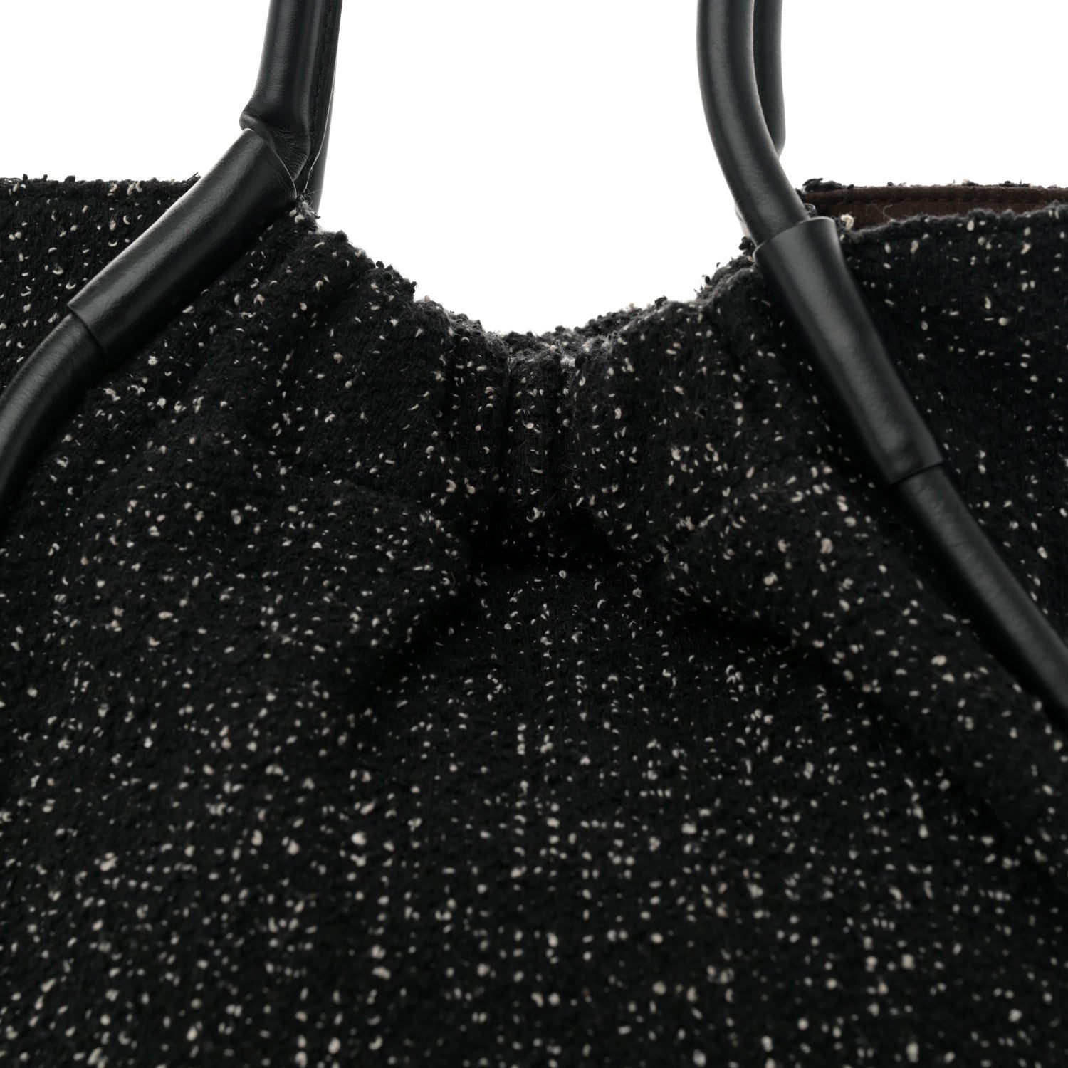Proenza Schouler Tweed Large Ruched Tote Black 9 of 12