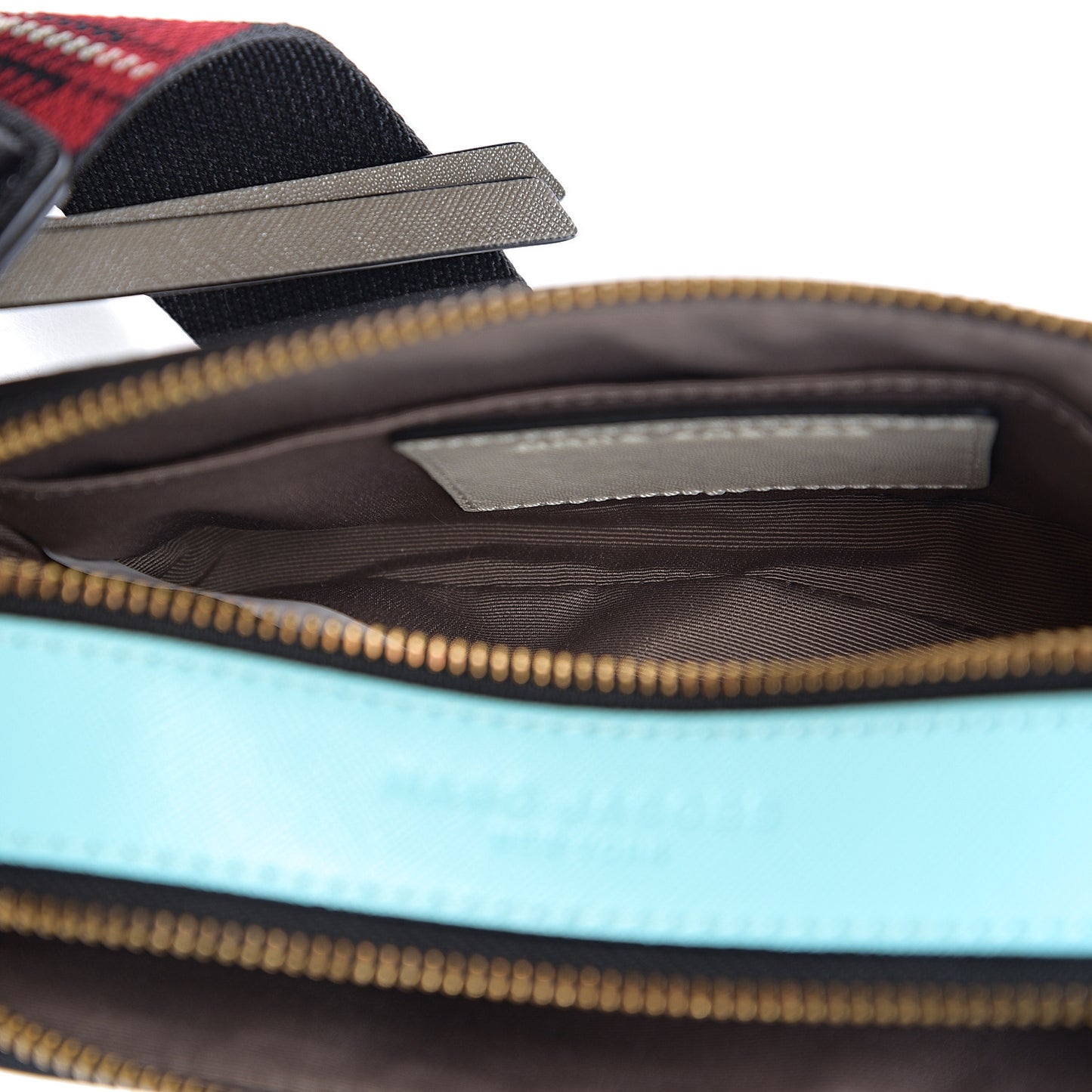 Saffiano Small Snapshot Camera Bag Porcelain Multi