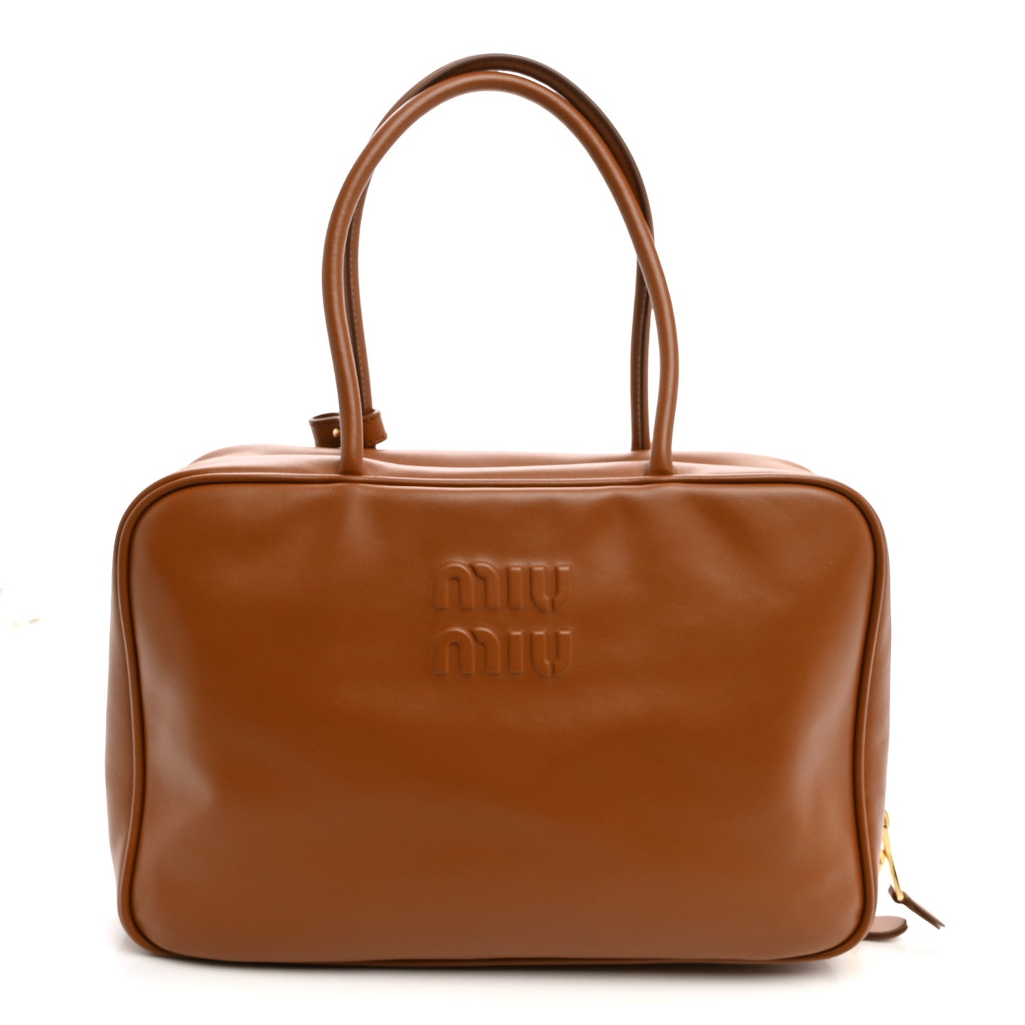 Soft Calf Softy Large Beau Top Handle Bag Cognac