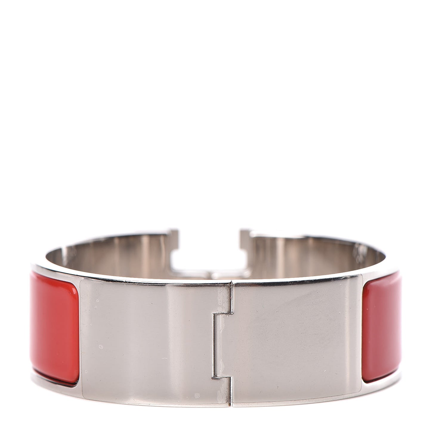 Enamel Wide Clic Clac H Bracelet PM Rouge Amarante