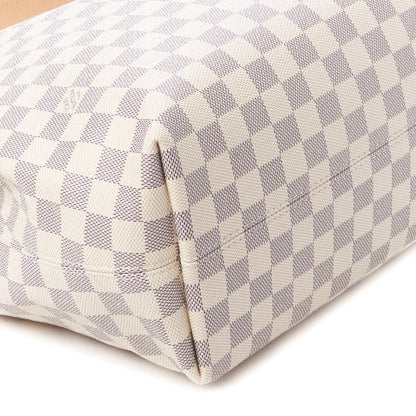 Louis Vuitton Damier Azur Graceful MM Rose Ballerine 6 of 10
