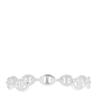Hermes Sterling Silver MM Chaine d'Ancre Enchainee Cuff Bracelet ST 2 of 5