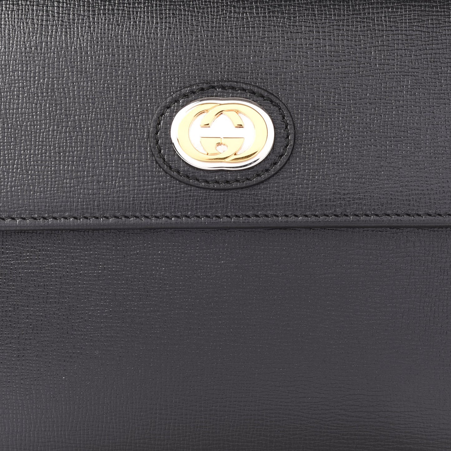 Azalea Calfskin Marina Clutch Black