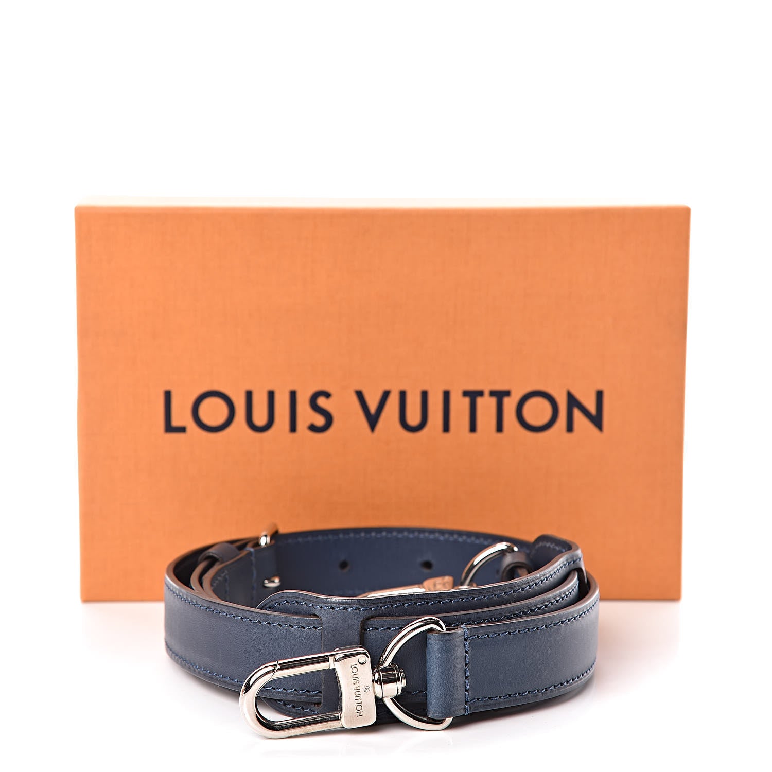 Louis Vuitton Calfskin Adjustable Keepall Bandouliere Shoulder Strap Blue 6 of 6