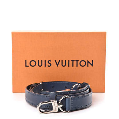 Louis Vuitton Calfskin Adjustable Keepall Bandouliere Shoulder Strap Blue 6 of 6