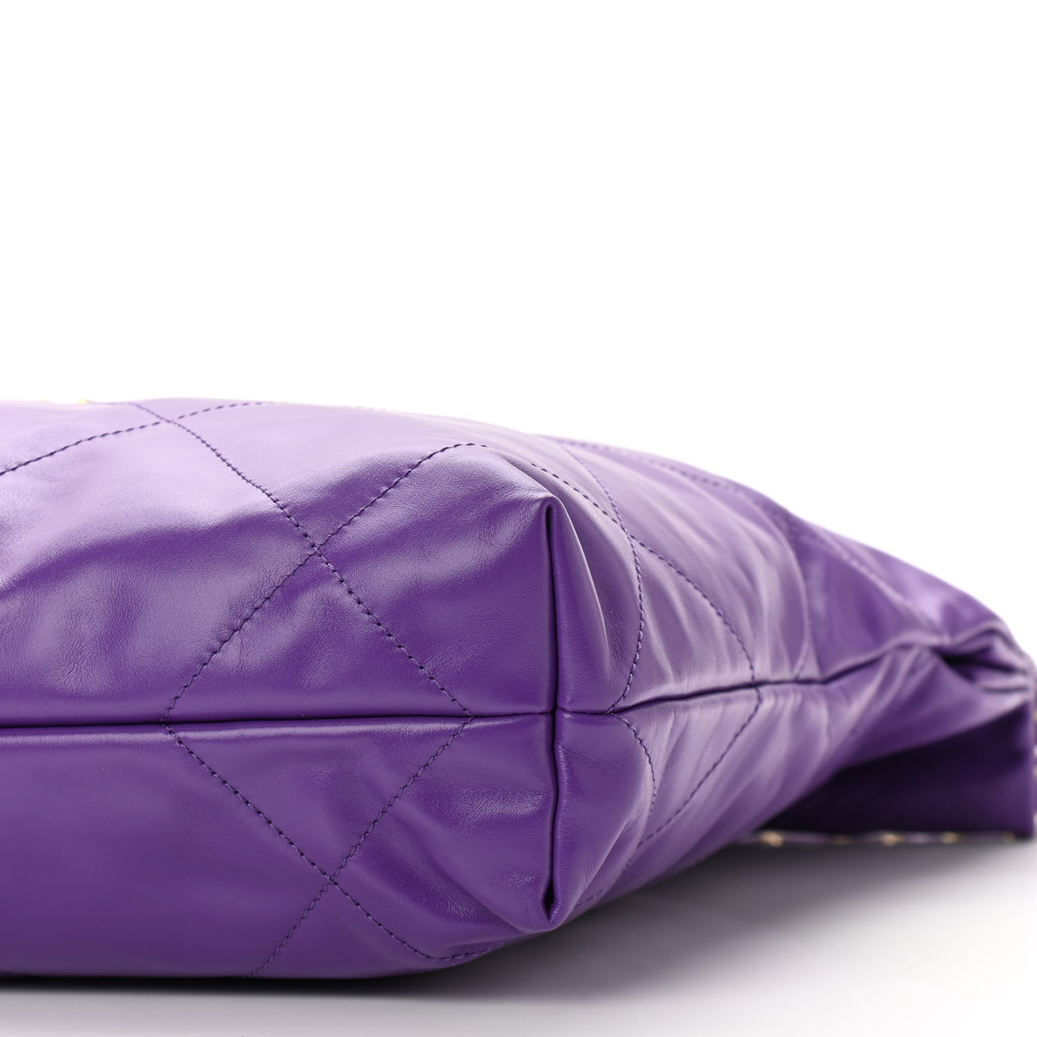 Chanel Shiny Calfskin Quilted Small Chanel 22 Purple 11 of 11