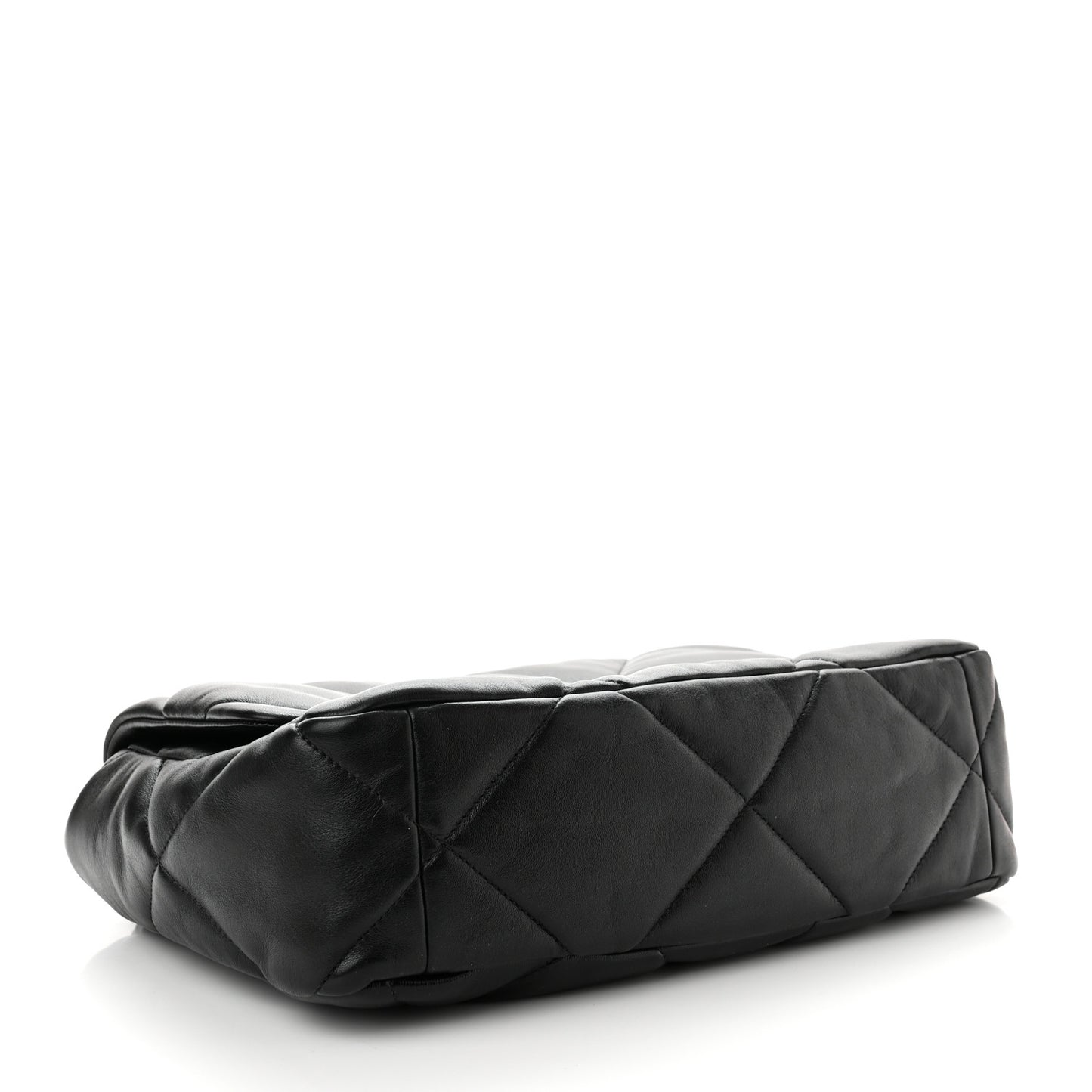 Lambskin Quilted Large Chanel 19 Flap Black