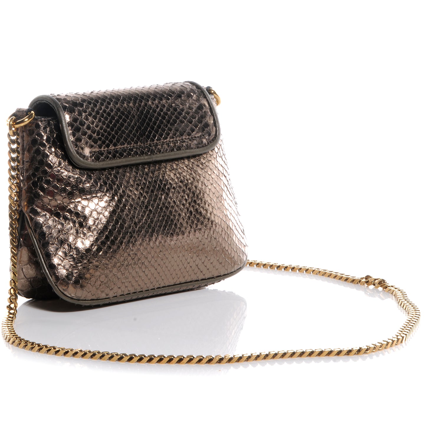 Python Small 1973 Chain Shoulder Bag Gunmetal