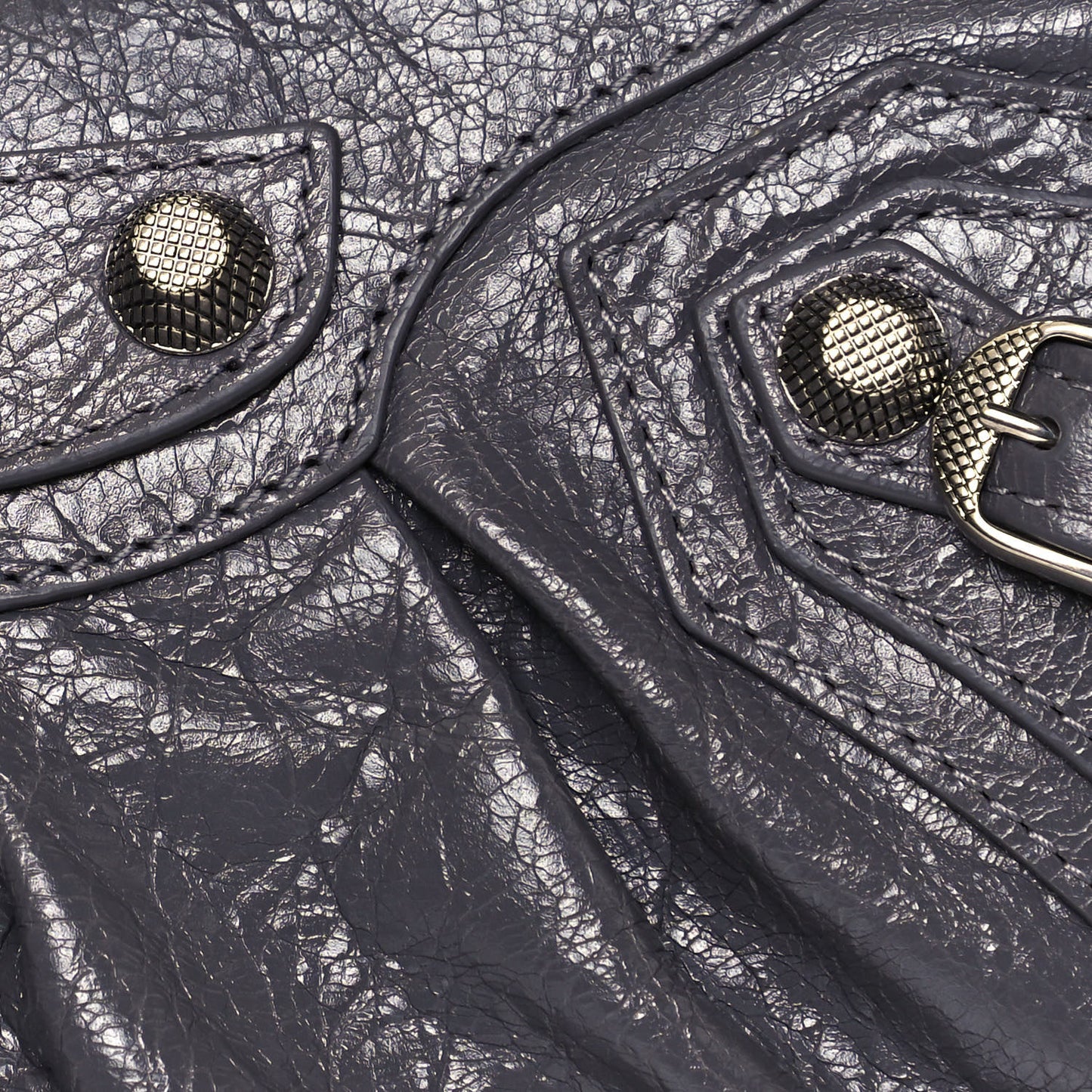 Agneau Arena Le Cagole Shoulder Bag XS Dark Grey