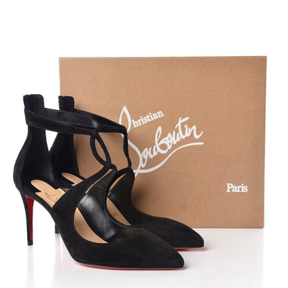 Christian Louboutin Veau Velours Rosas 85 Pumps 38.5 Black 8 of 8