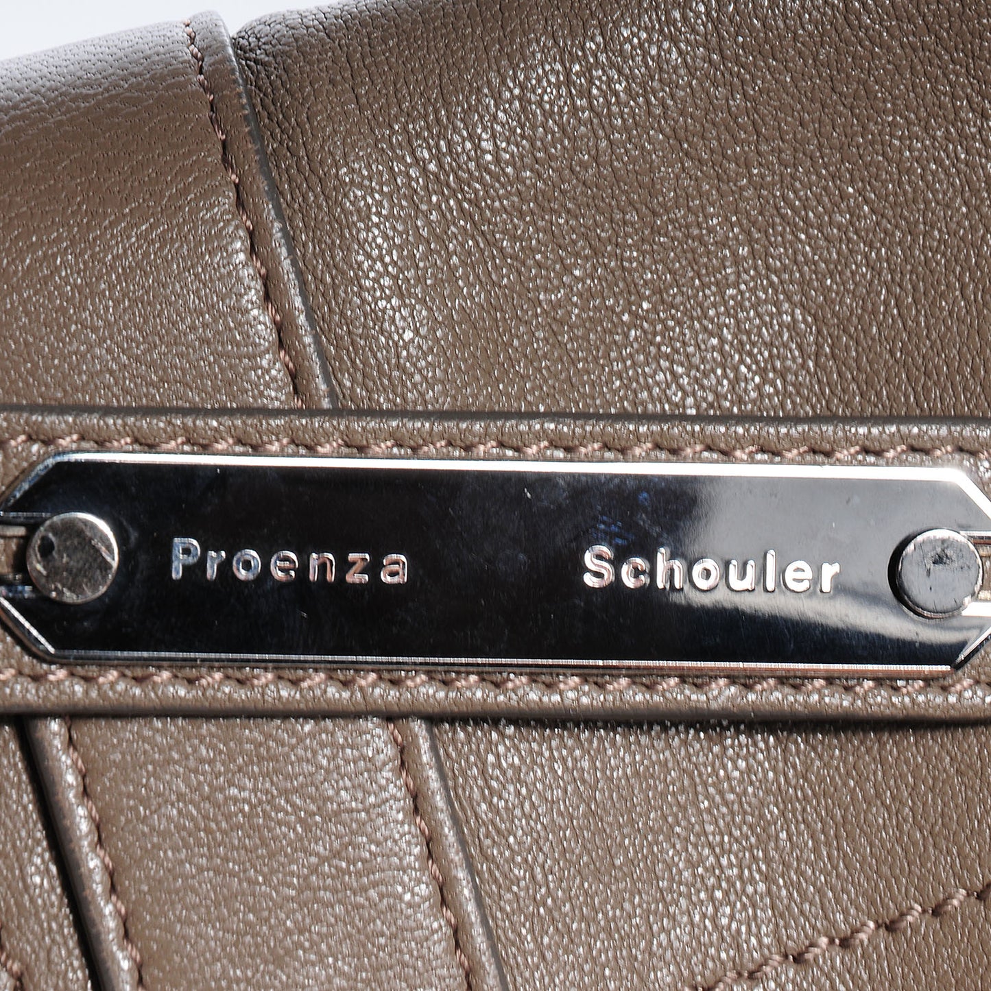Leather PS1 Pouch Messenger Bag Smoke