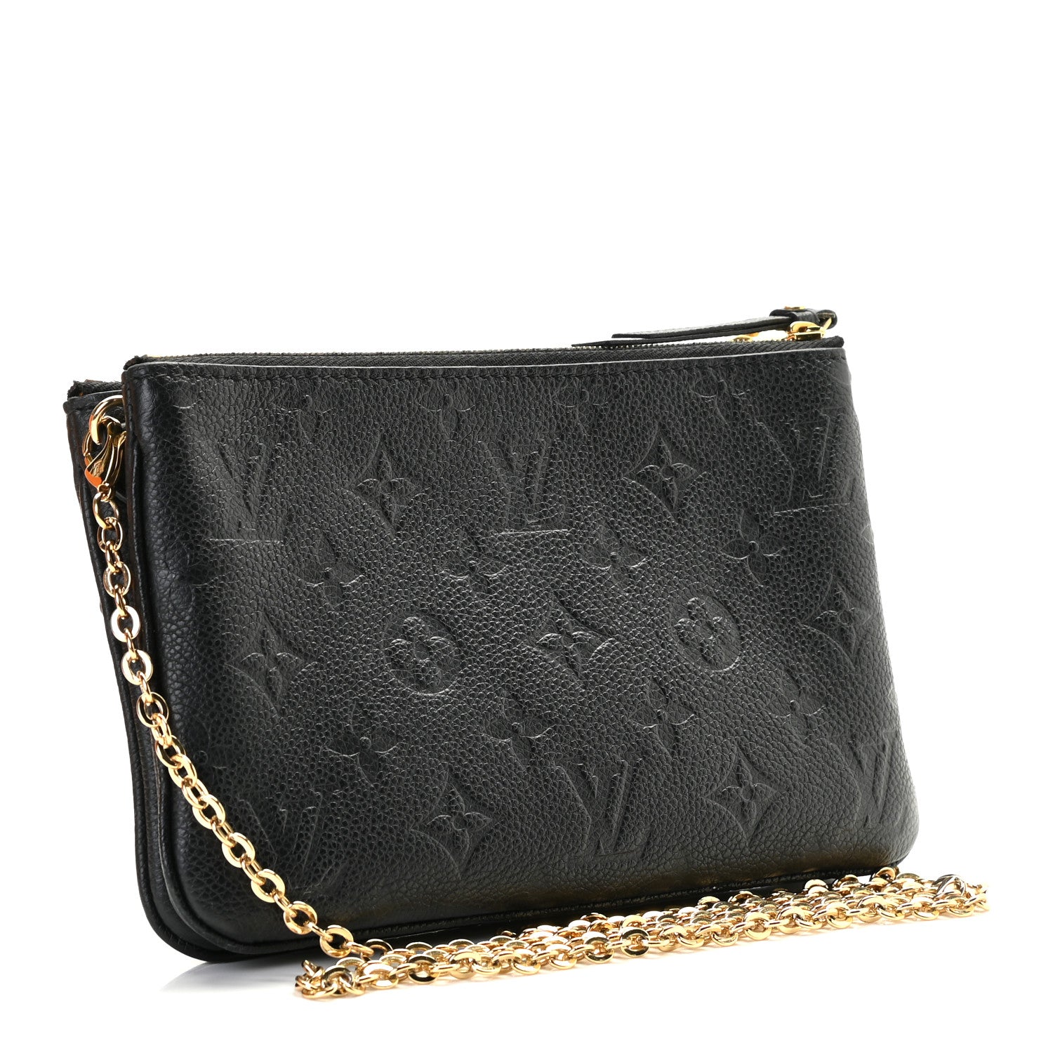 Louis Vuitton Empreinte Double Zip Pochette Black 3 of 8