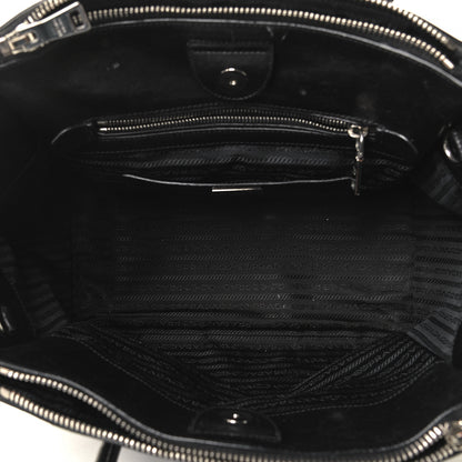 Prada Glace Calf Twin Pocket Tote Black 4 of 4
