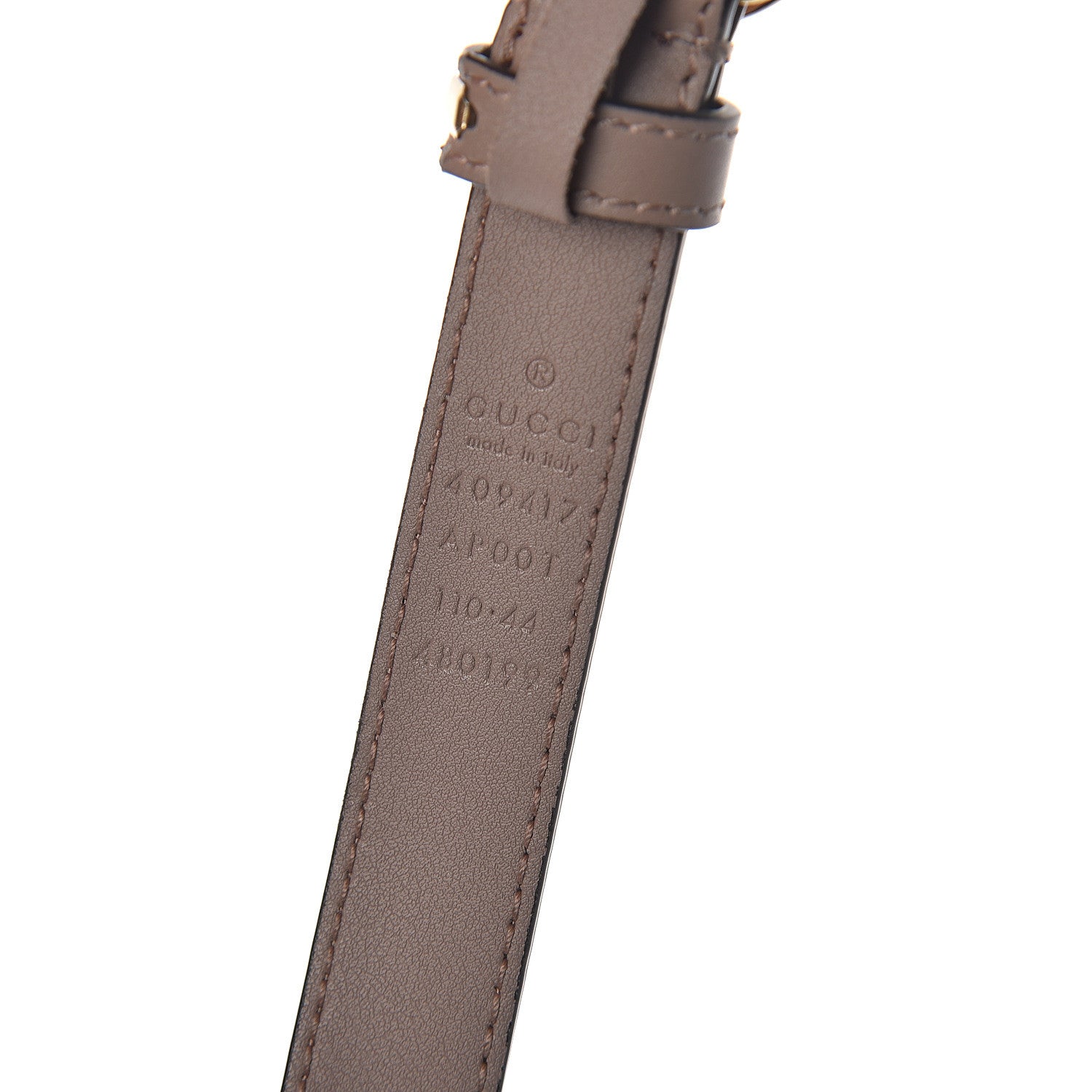 Gucci Calfskin Double G 20mm Belt 110 44 Porcelain Rose 3 of 5