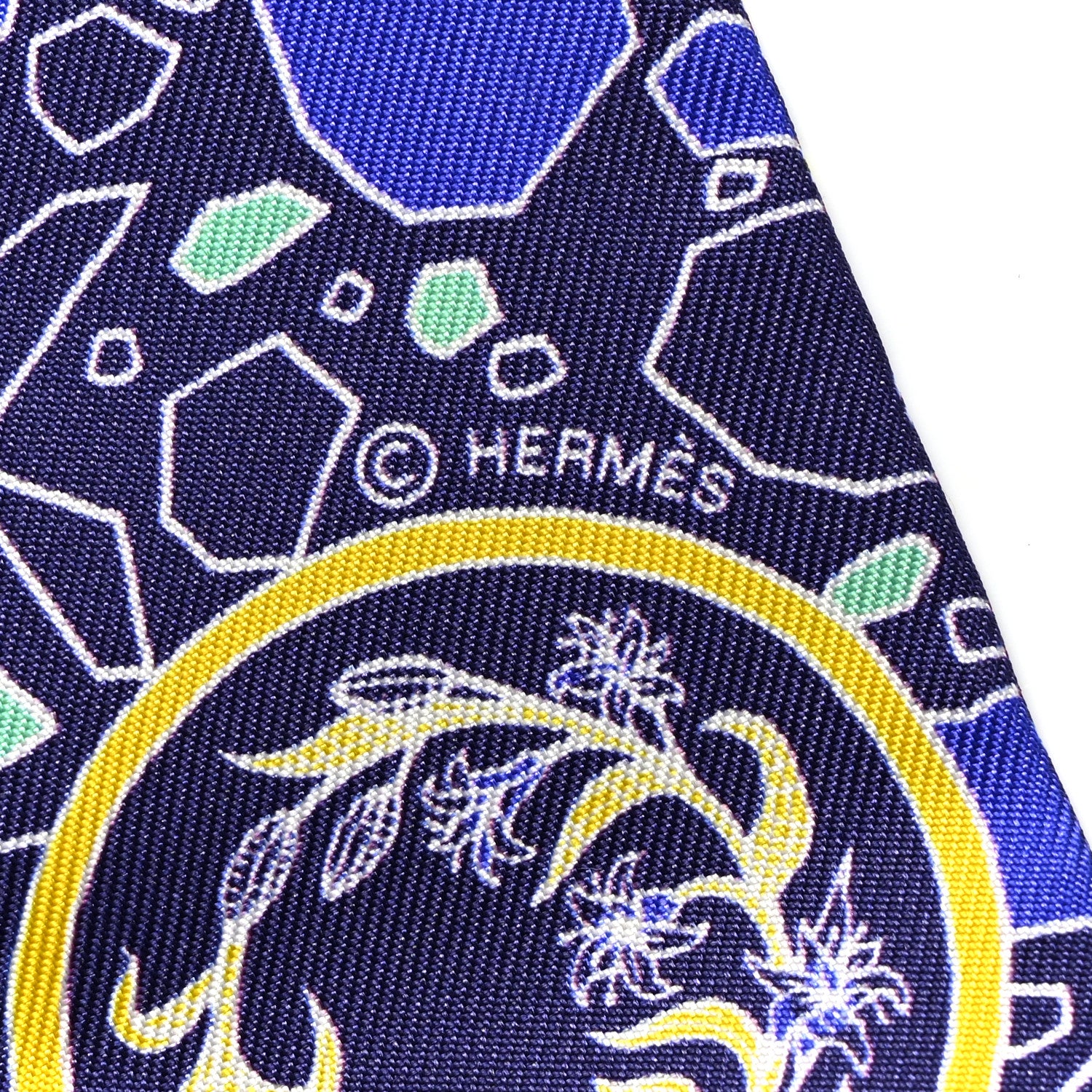 Hermes Silk La Danse Des Amazones Twilly Indigo Jaune Multicolor 4 of 6