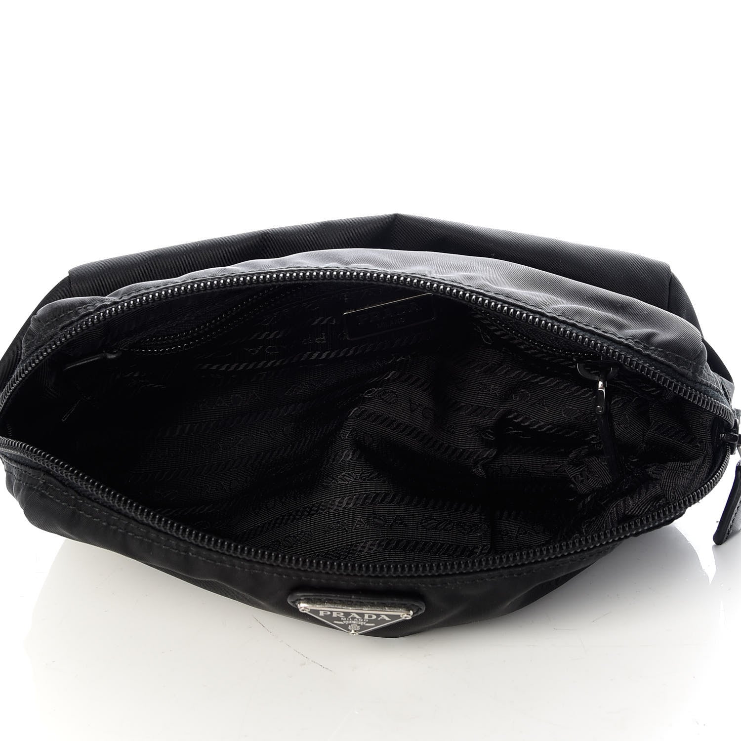 Prada Nylon Vela Cosmetic Pouch Black 5 of 7