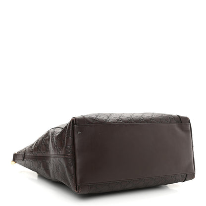Gucci Guccissima Medium Miss GG Top Handle Bag Dark Brown 4 of 12