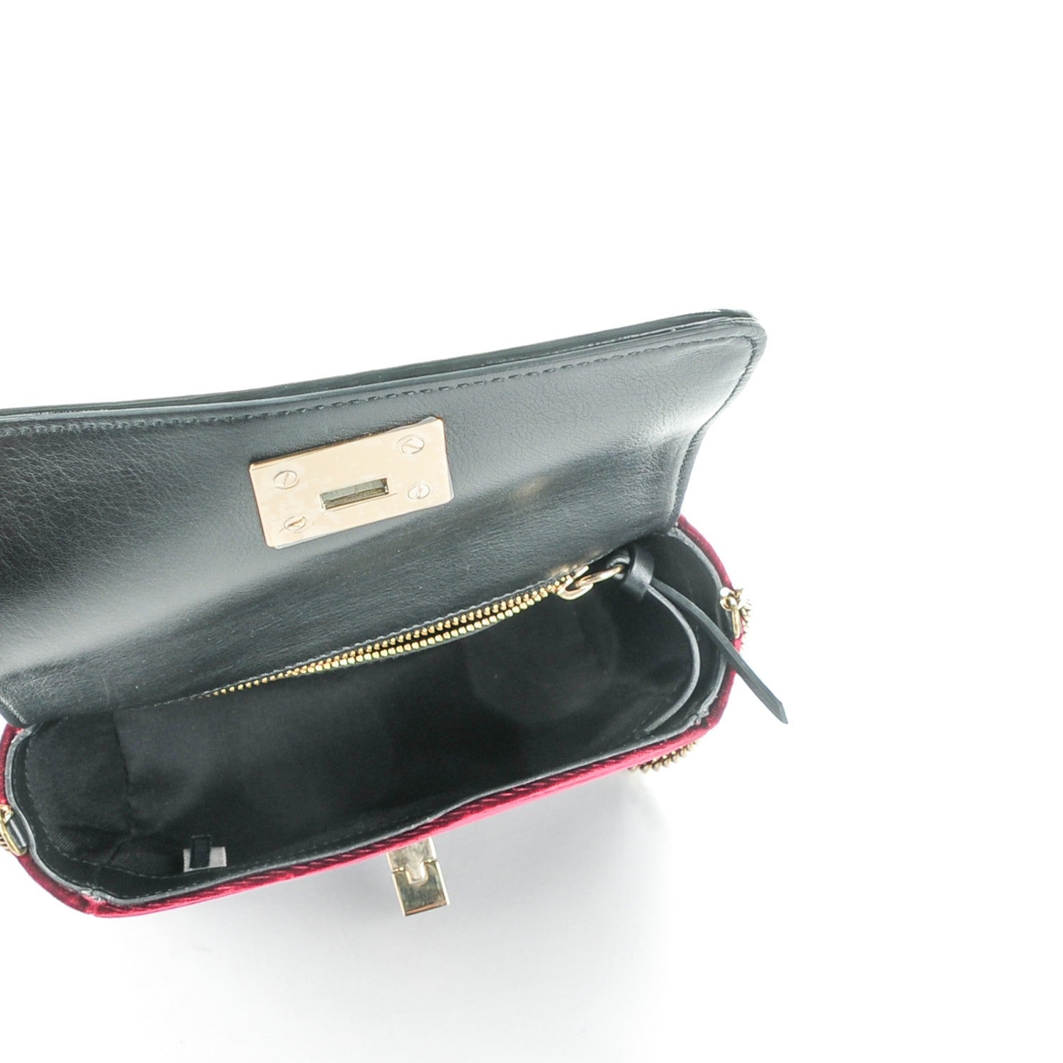Jimmy Choo Velvet Mini Ruby Crossbody Bordeaux 5 of 7