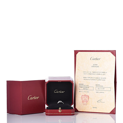 Cartier 18K White Gold Diamond 8mm Agrafe Ring 48 4.5 6 of 6