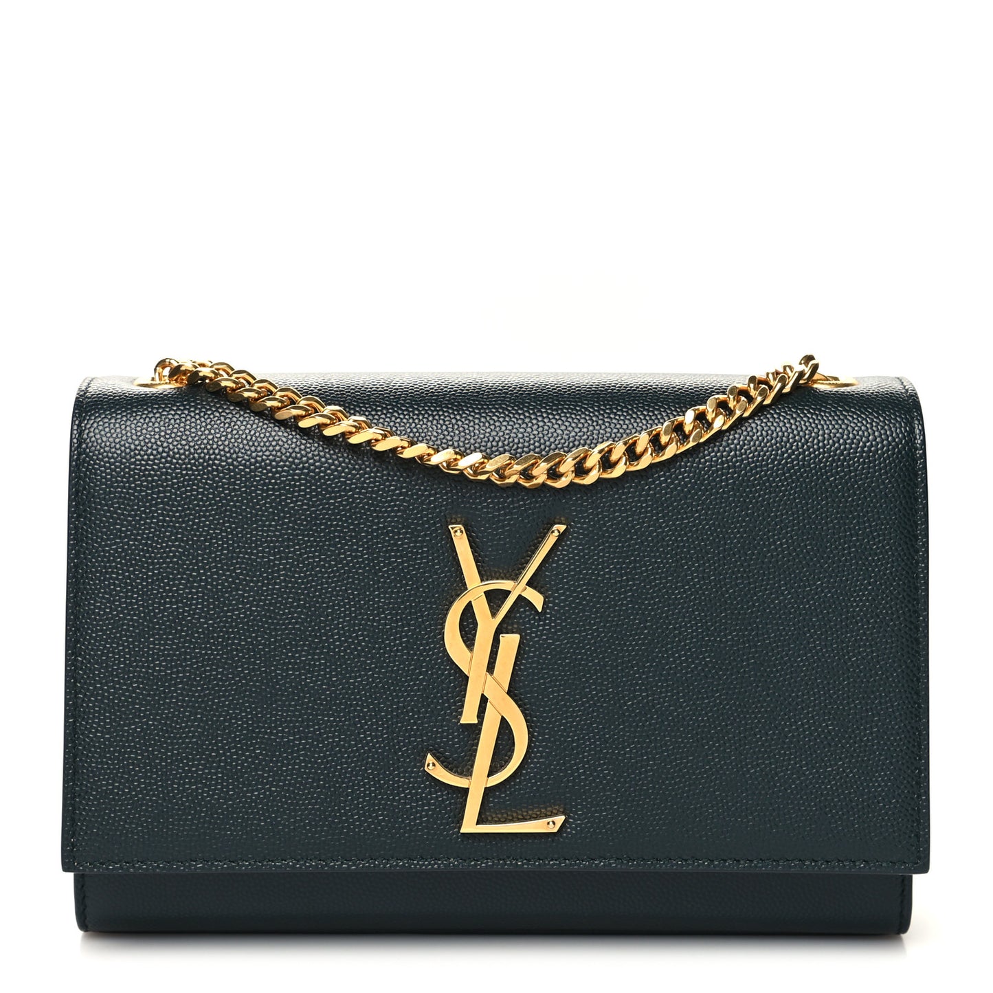 Grain De Poudre Small Monogram Kate Satchel Teal Green