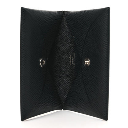 Hermes Epsom Calvi Card Case Black 5 of 9