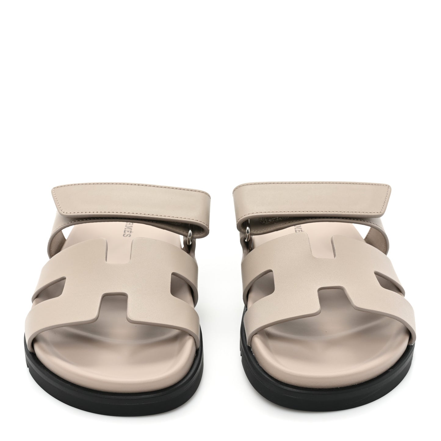 Calfskin Womens Chypre Sandals 35 Beige Mastic