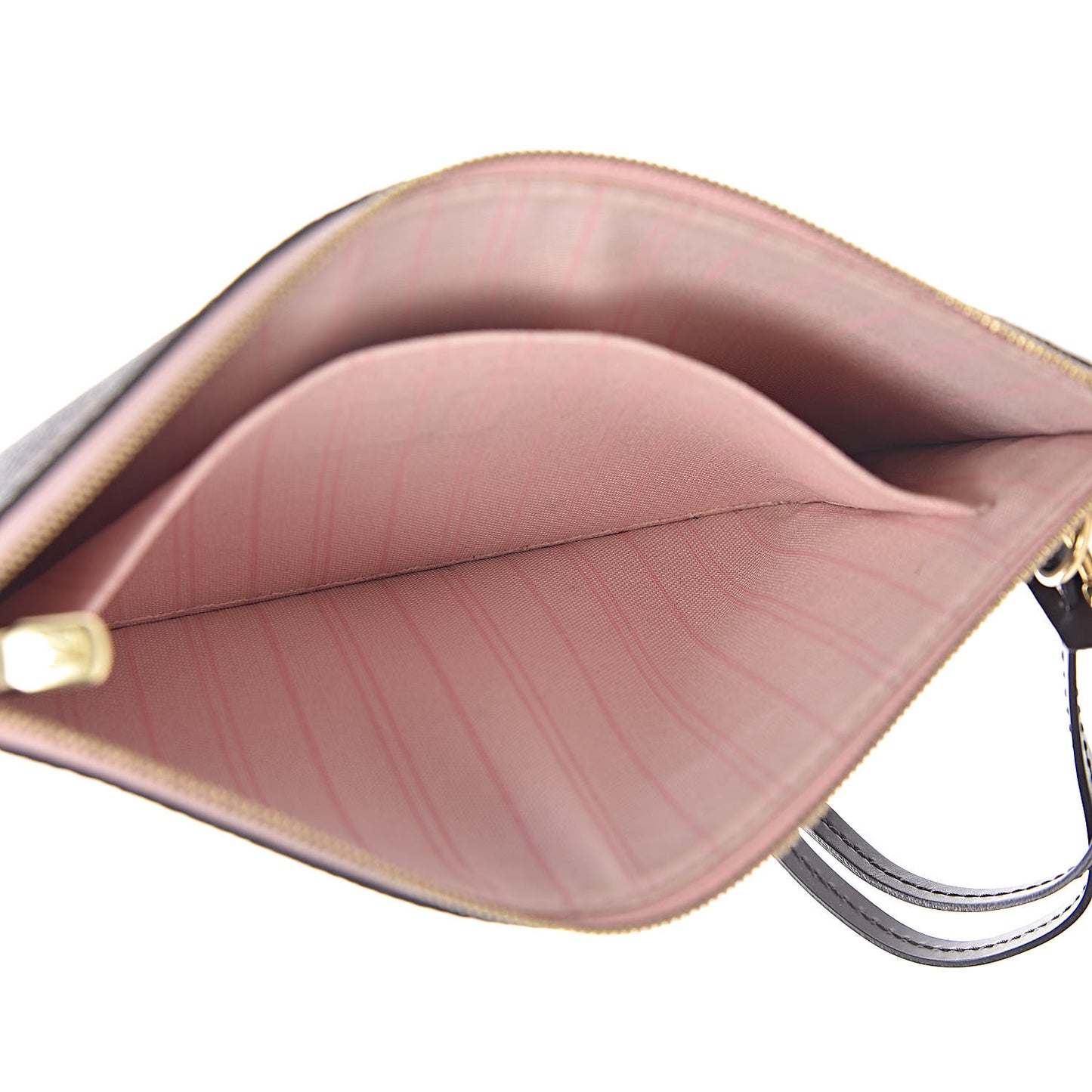 Damier Ebene Neverfull MM GM Pochette Rose Ballerine