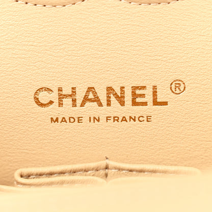 Chanel Caviar Quilted Medium Double Flap Beige 6 of 11