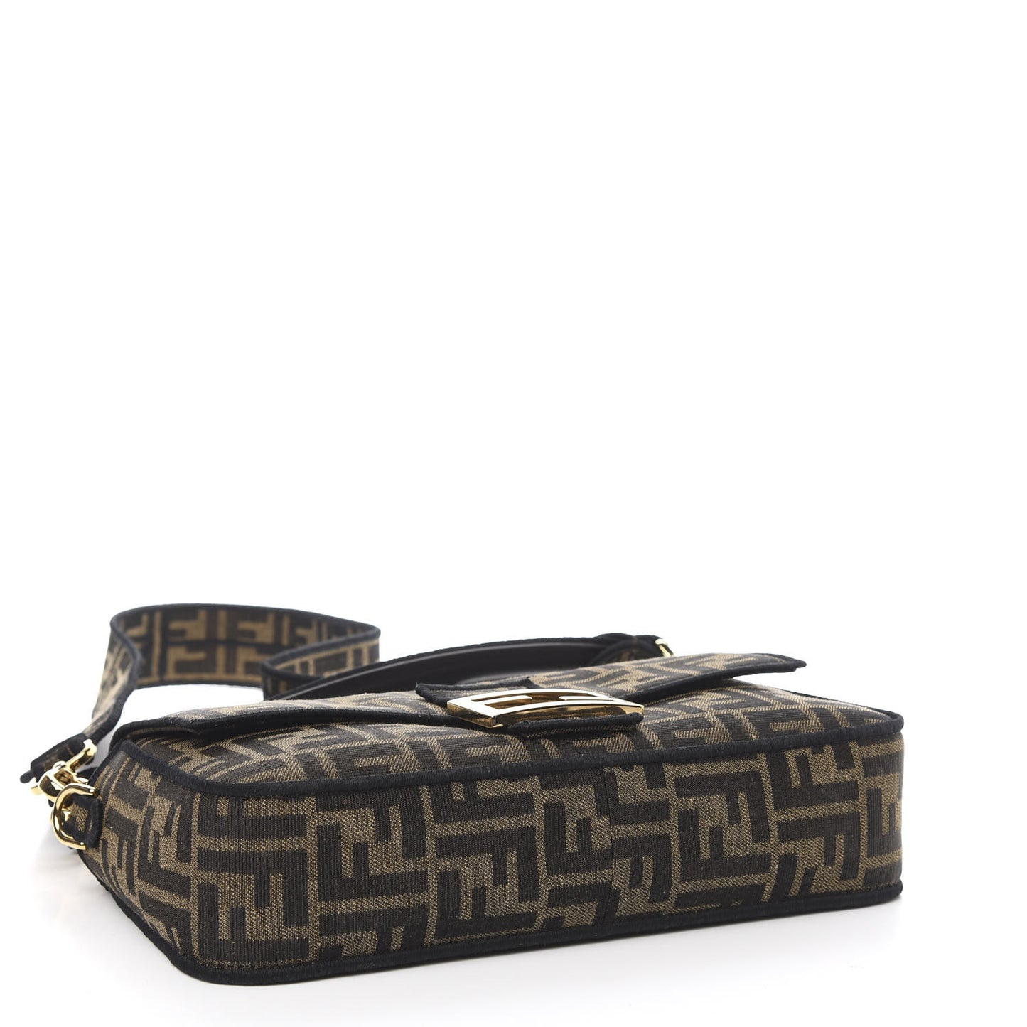 Fabric Jacquard FF 1974 Medium Baguette Tobacco Moro Black