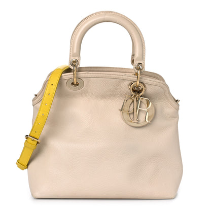 Christian Dior Calfskin Granville Tote Beige Yellow 1 of 19