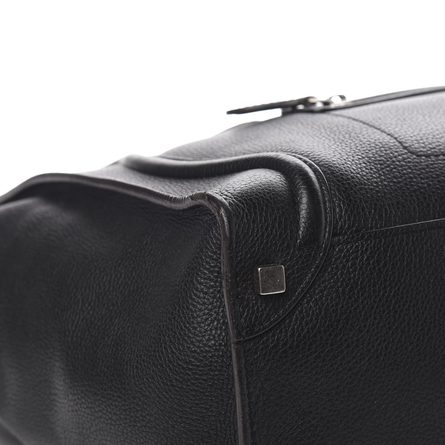 Celine Drummed Calfskin Shoulder Luggage Black 7 of 11
