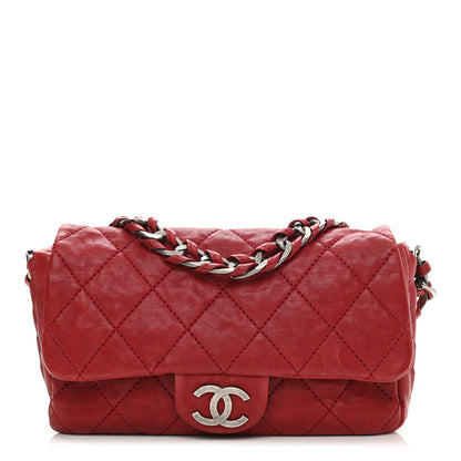 Chanel Calfskin Quilted Medium Modern Chain Flap Red 1 of 10
