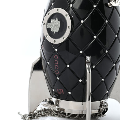 Chanel Plexiglass Crystal Rocket Ship Minaudière Clutch Black 8 of 8