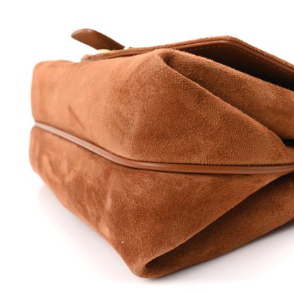 Salvatore Ferragamo Suede Mini Mia Crossbody Bag Naturale 9 of 9