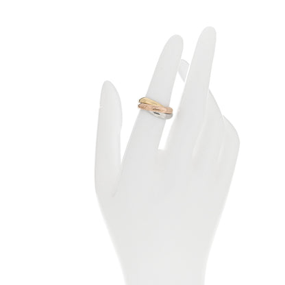 Cartier 18K Pink Yellow White Gold Classic Les Must De Cartier Trinity Ring 51 5.75 2 of 4