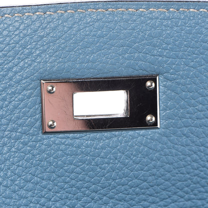 Hermes Togo Kelly Retourne 35 Blue Jean 23 of 41