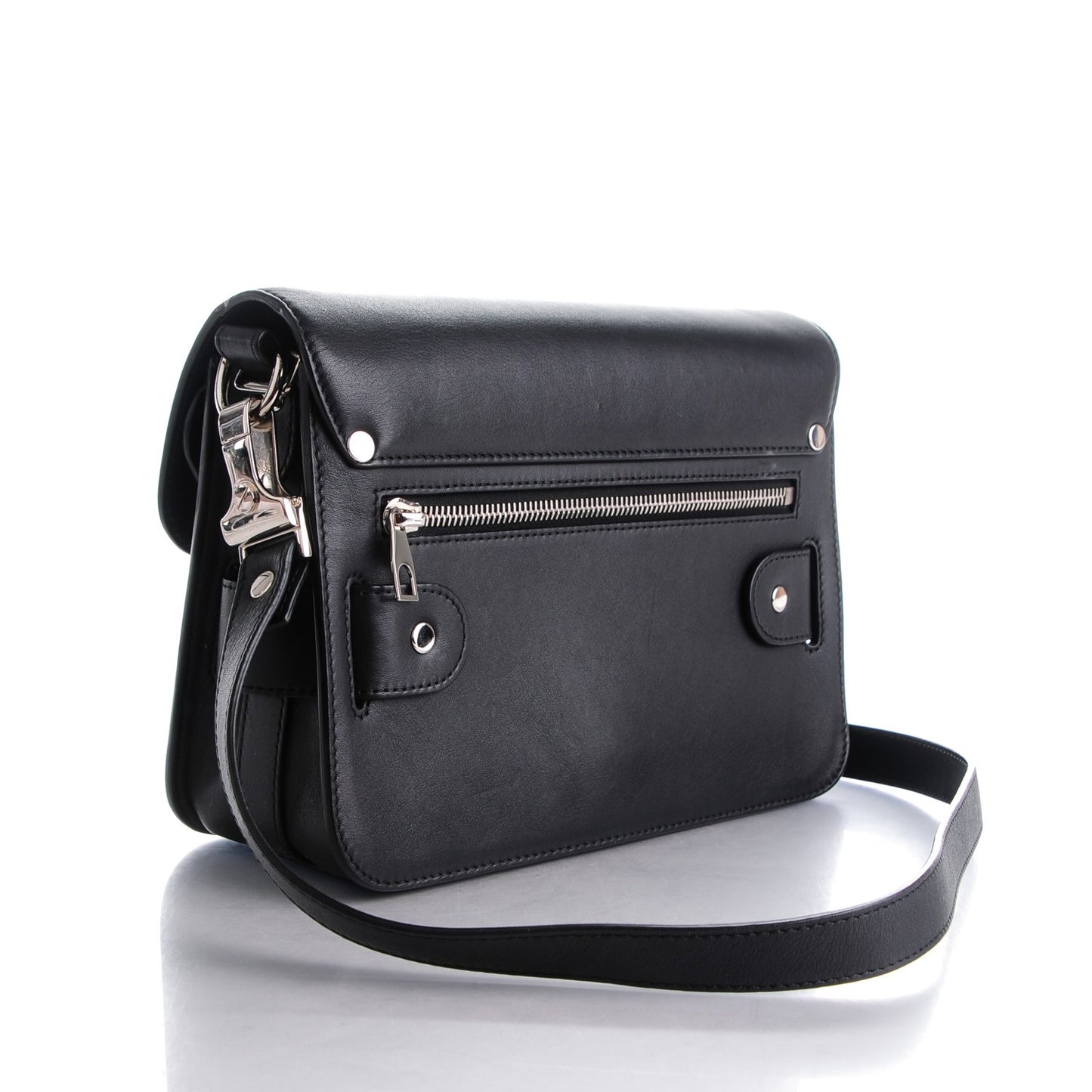 Calfskin PS11 Mini Classic Shoulder Bag Black