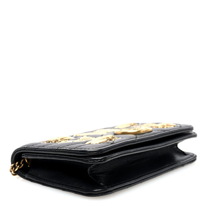 Gucci Calfskin Matelasse Mini Animal Studs GG Marmont Bag Black 4 of 9