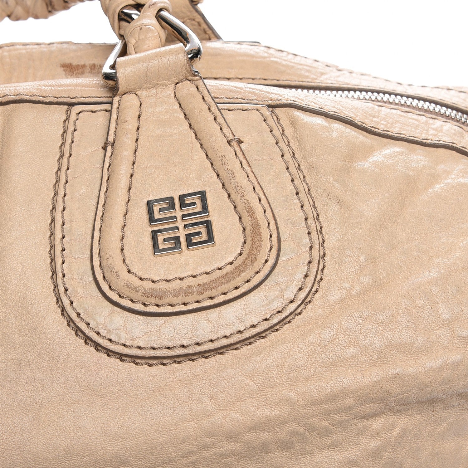 Givenchy Wrinkled Lambskin Medium Chain Wrap Nightingale Beige 11 of 12