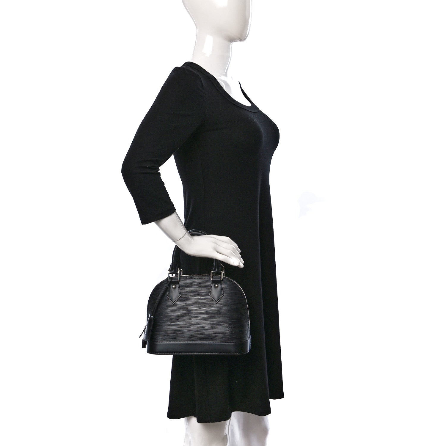 Louis Vuitton Epi Alma BB Black 2 of 8