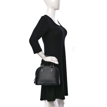 Louis Vuitton Epi Alma BB Black 2 of 8